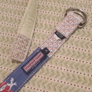 Belt‎ Vineyard Vines Kid - Blue and Cream